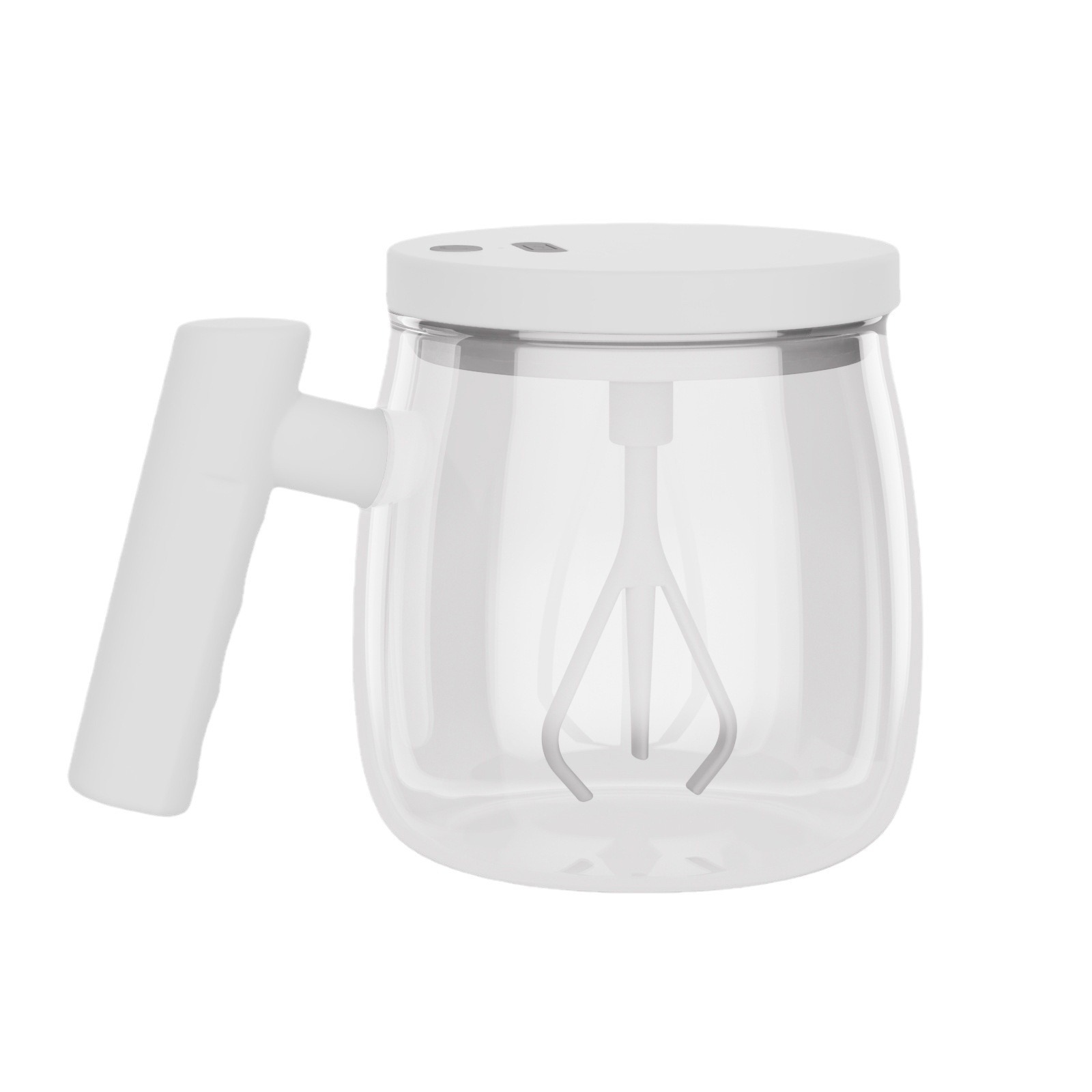 2024 nueva taza de mezcla eléctrica automática con taza de café de vidrio de gran capacidad de taza de agua de leche de soja