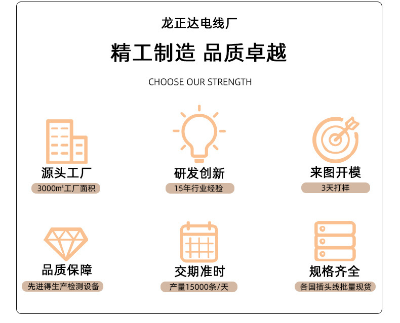 国标电源线品字尾-