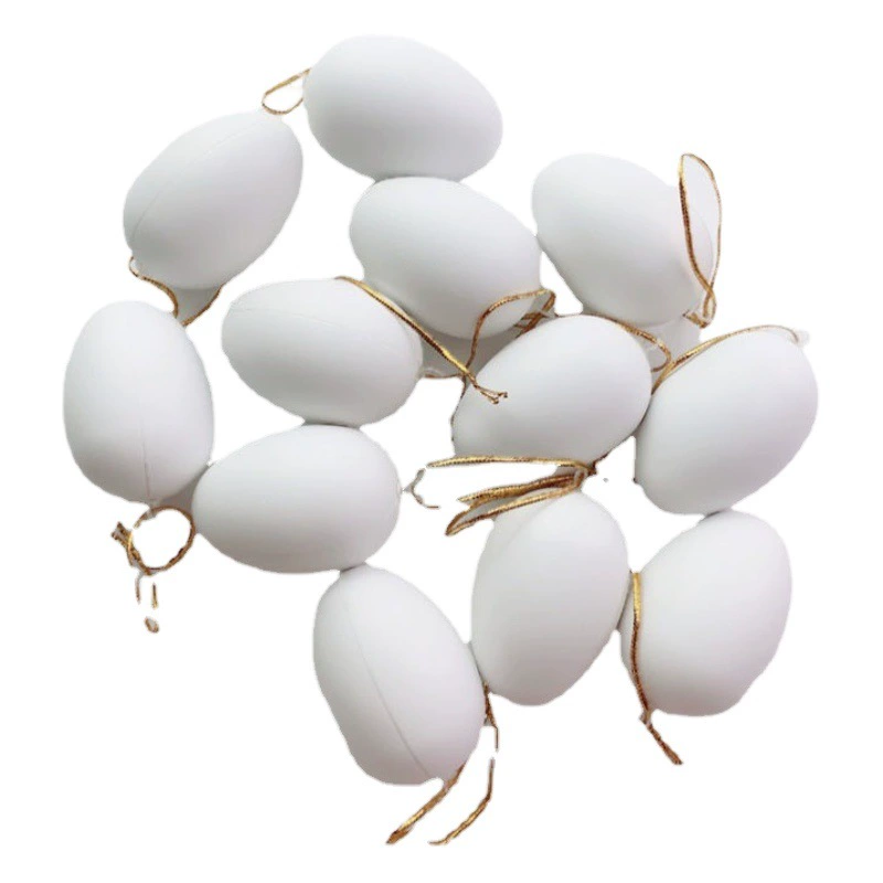 12 шт. Белый цвет Моделирование яйцо пластиковая яичная скорлупа детский сад ручной работы DIY граффити пасхальное яйцо