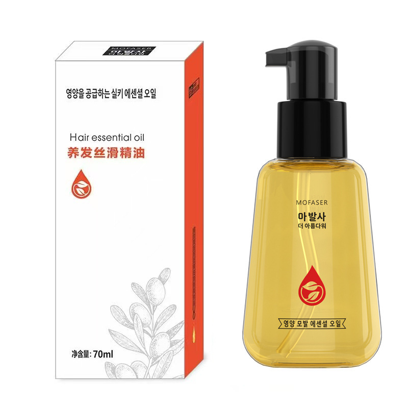 モロッコナッツのためのエッセンシャルオイルは洗ってはいけません。しなやかで美しい髪を修復します。