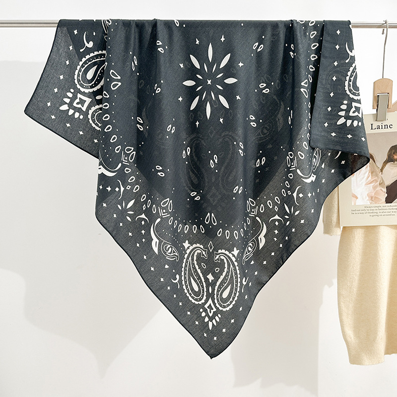Primavera nueva toalla cuadrada impresa en herringbone flores de anacaju bufandas decorativas paisley impresa bufandas