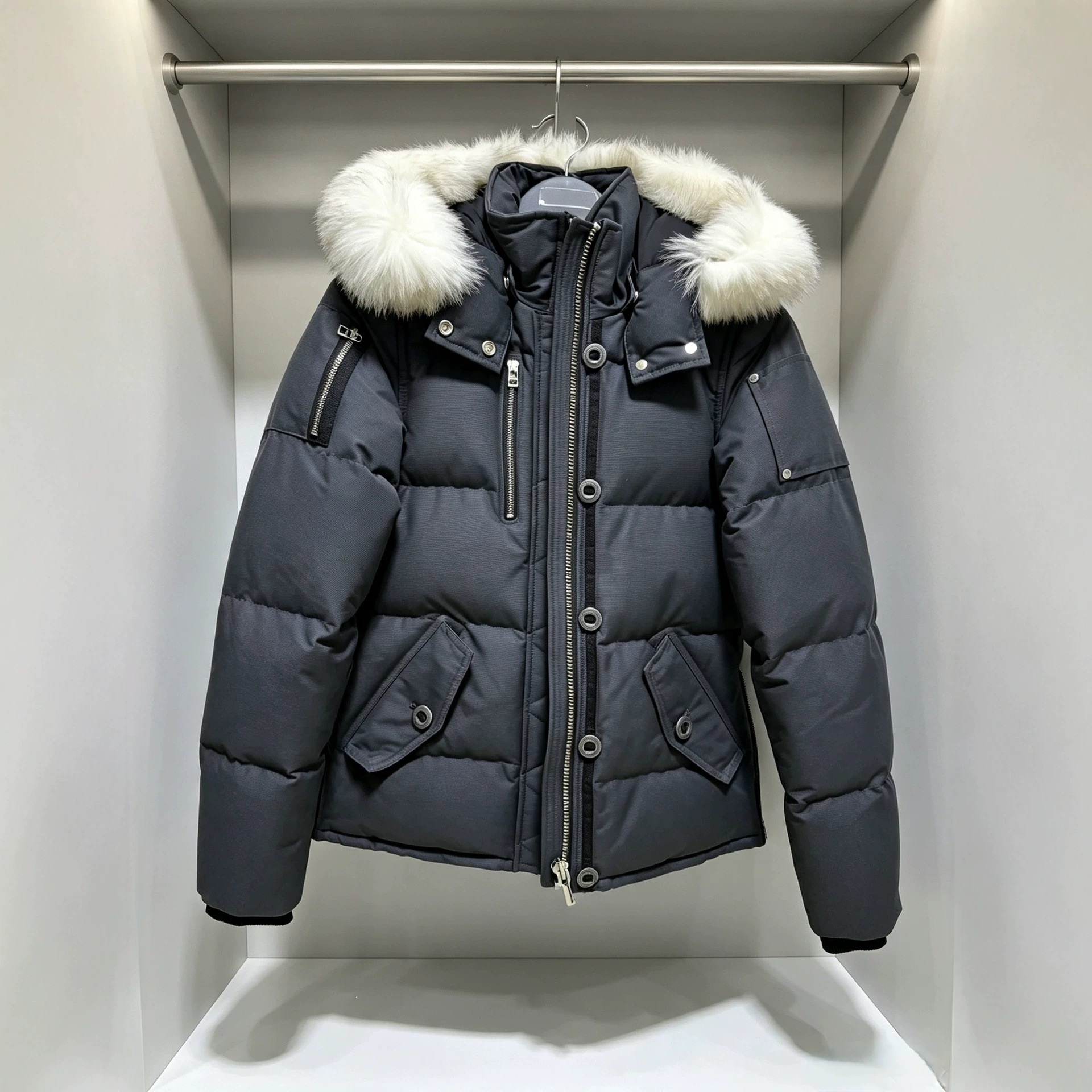 Cross-border 3Q mini scissors down jacket, Moose Down, winter style 06/05, unisex couple coat.