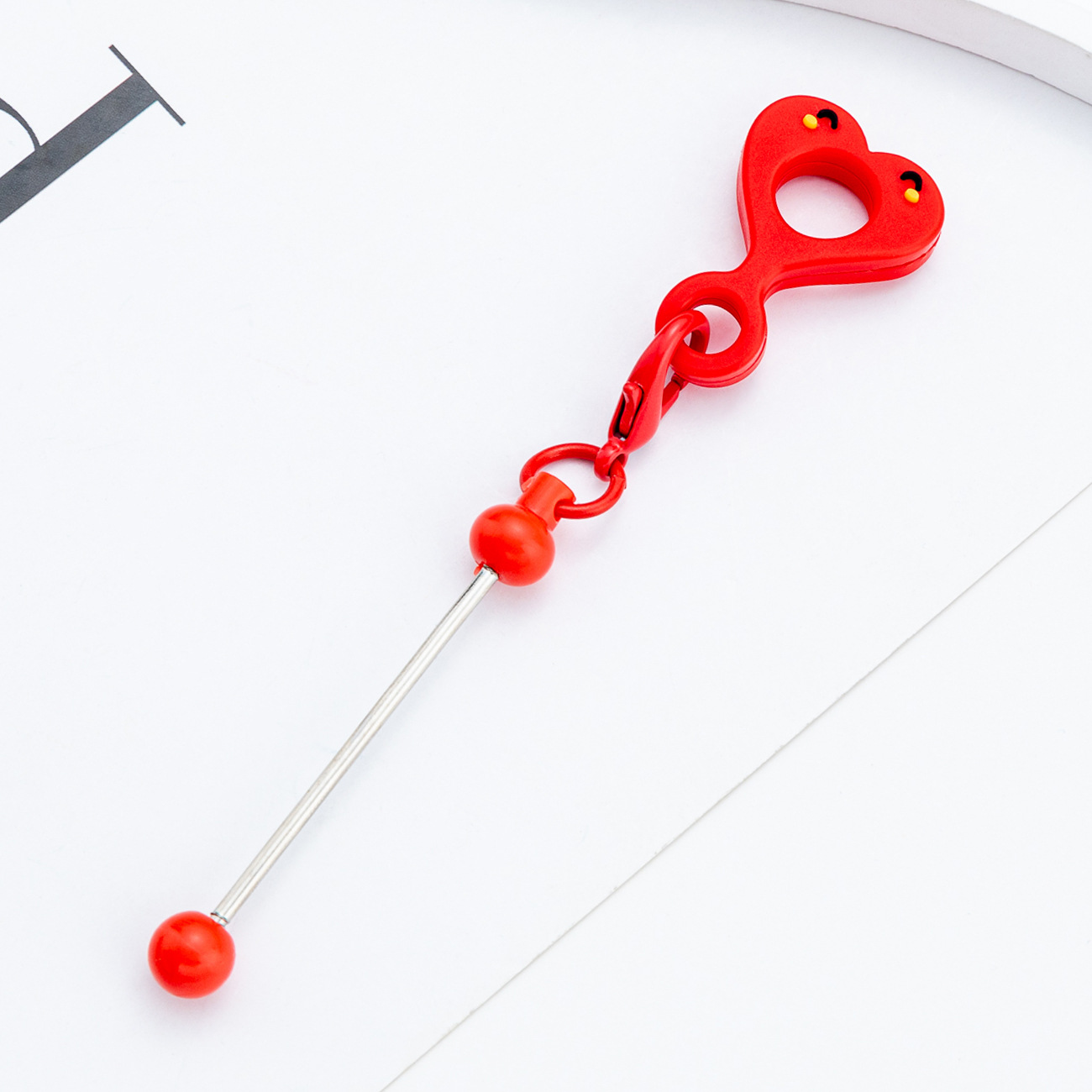 Nuevo diy sonriente cuentas de silicona taza de agua colgante de paja adecuado para 8 - 10mm colgante de silicona al por mayor