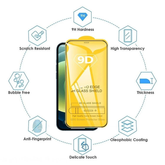 Applicable to Apple 16Pro Tempered Film 15 13PRO HD 12 ProMax 11 XR Full Screen 14 Mobile Phone Film