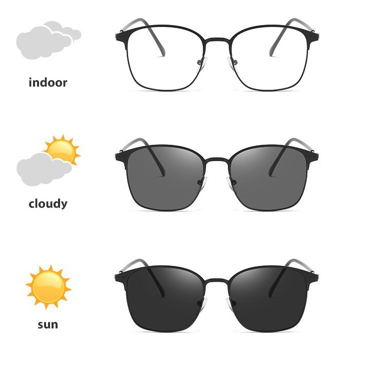Eyebrow Steel Leather Glasses Frame Men's and Women's 1924 Smart…