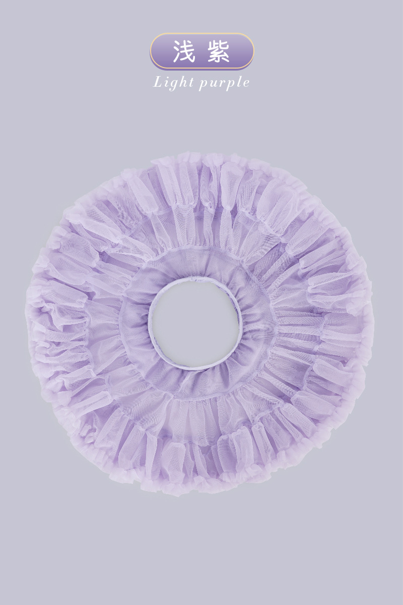 Falda de media longitud Falda de princesa para niños de verano para mujer Falda de pastel de ballet Falda tutú de malla de media longitud para bebé