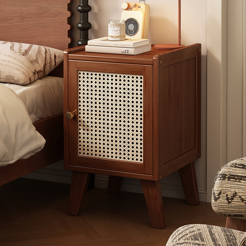 Mesa de cabecera simple pequeña habitación de dormitorio gabinete de cabecera varios gabinetes de vid de plástico de lujo ligeras limpieza almacenamiento estante de almacenamiento