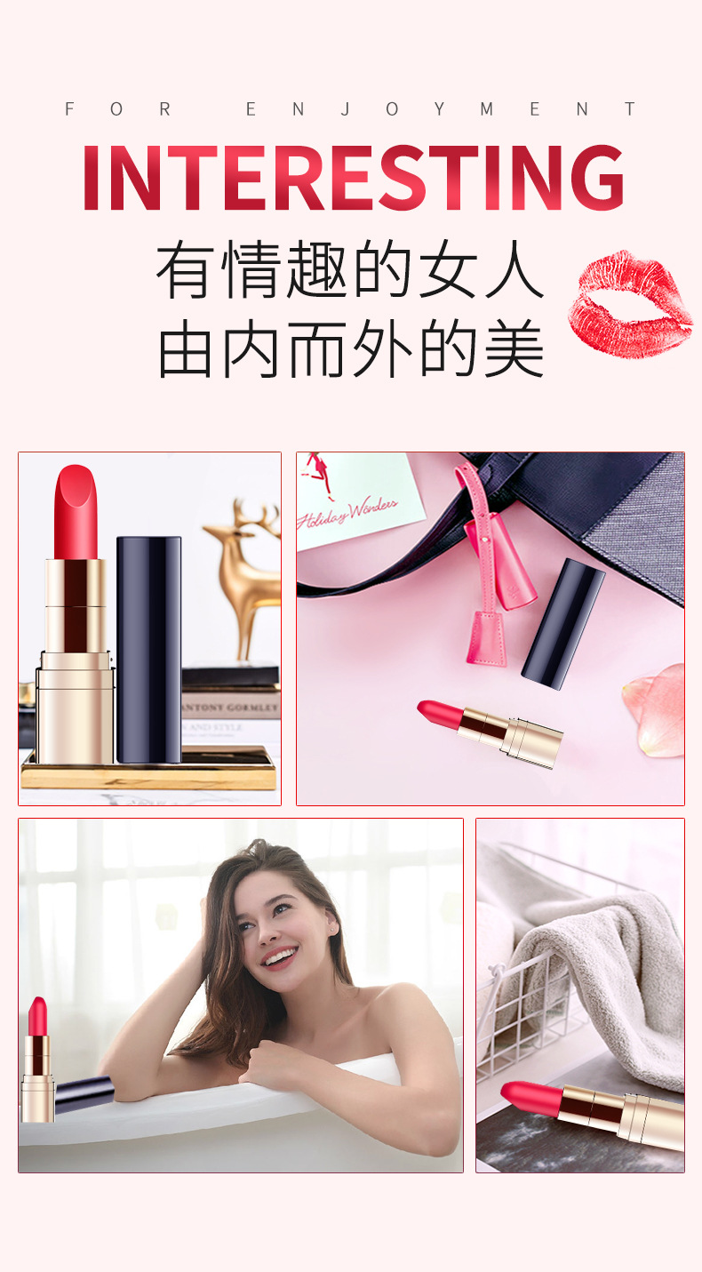 Jiuai Lipstick-Style Mini Vibrator, Wireless Silent Design, Silicone, 7.2 cm — detail image 5