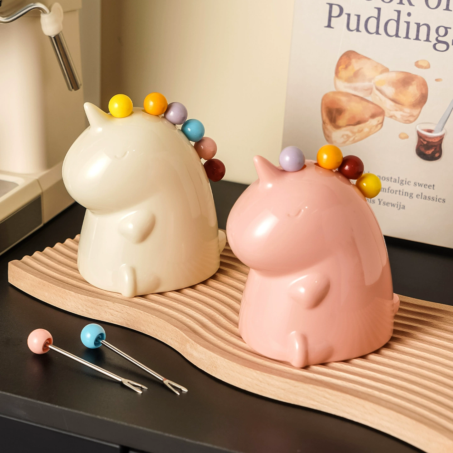 Высококачественные и милые вилки для фруктов, набор вилок для фруктов из пластика и нержавеющей стали в форме единорога, изысканные вилки для торта, вилки для десертов