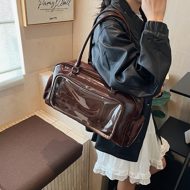 秋冬时尚腋下包包女2025新款简约保龄球包大容量单肩通勤包痛包|undefined