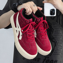 VASIBAEN 男鞋子潮小众德训高邦新款百搭原创设计帆布鞋休闲板鞋