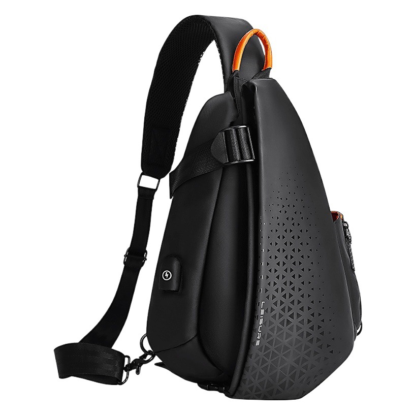 Men's Crossbody Shoulder Bag Crossbody Bag Men's Trendy Brand Chest Bag ins Street Cross Bag Casual Multi-Functional Small Backpack