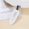 White (solid color plastic seamless clip)