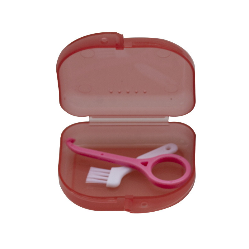 Caja de ortodoncia, extractor de frenillos, caja de colocación de cepillos, caja de retención transparente, caja de almacenamiento de material dental