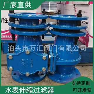 厂家直供 水表伸缩过滤器 铸铁直通过滤器 限位伸缩过滤器滤芯