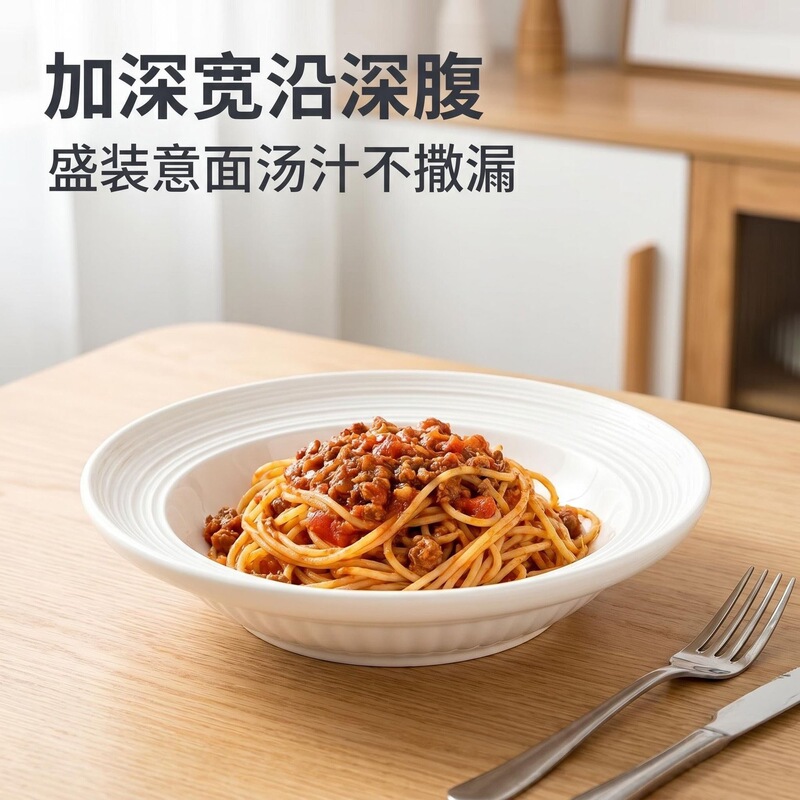 Luxurious and high-end tableware set, home-use ceramic bowls and plates, underglaze colored tableware set