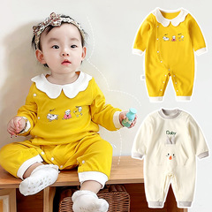Baby autumn jumpsuit, baby new long-sleeved harem, newborn Internet celebrity clothes, pajamas, crawl clothes, children's clothing, autumn clothes