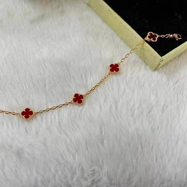 Brand chain stainless steel, one bead bracelet, jewelry, four-leaf clover, simple and elegant design, 9mm 3