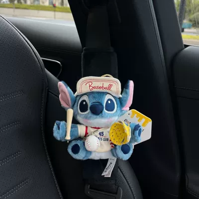 Doll Car Seat Belt | Sürətlər qutusu və əl tormozu başlıqları - shoulder-pads-19-black-plush-genuine-squatting-stitch-baseball-set-with-yellow-ball-cover