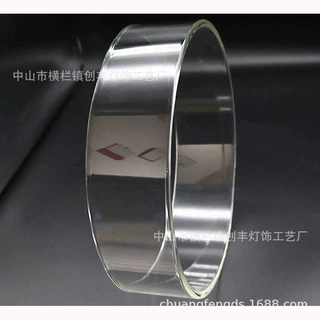 定制双通高硼硅玻璃筒耐高温防爆玻璃管香薰蜡烛防风玻璃罩
