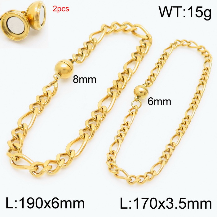 면 사이의 긴 사이드 체인(골드)