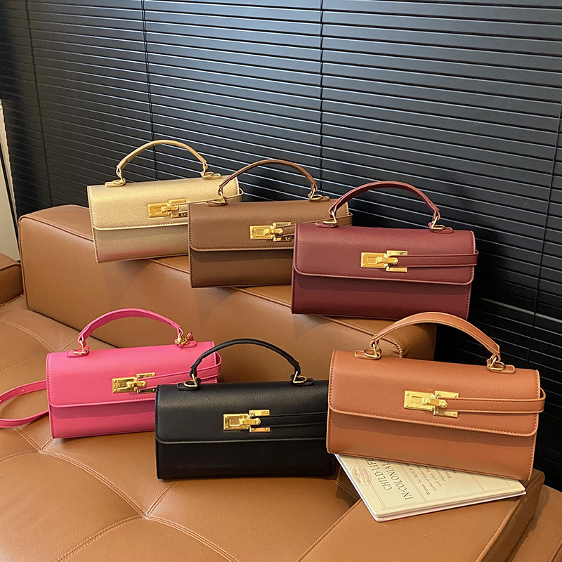 Cross-Border Women's Bag 2025 New Trapezoidal Handbag Designer Kelly Bag High-Quality Fashion Shoulder Crossbody Bag Cross-Border Women's Bag 2025 New Trapezoidal Handbag Designer Kelly Bag High-Quality Fashion Shoulder Crossbody Bag