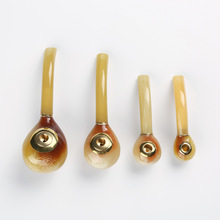 厂家批发新中式树脂仿牛角烟斗 中型过滤烟嘴男士便携式水烟烟具