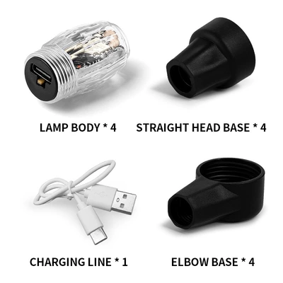Motorcycle car valve light Other lights - rechargeable-valve-light-pack-of-4-english-packaging