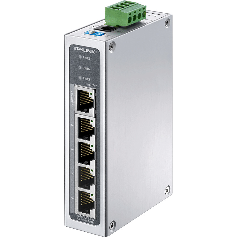 TP-LINK TL-SL2105工业级千兆上联5口网络交换机1GE+4FE远程云管