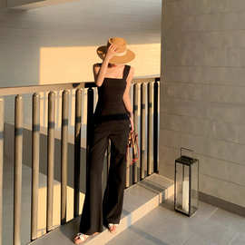 林清怡同款服饰木木宠粉 重返十八岁连体裤MMZZLYQ14酒红色无