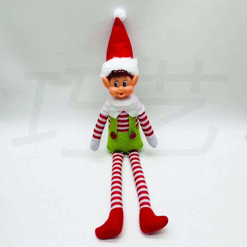 Muñecas de piernas largas transfronterizas de comercio exterior árbol de Navidad colgantes juguetes de regalo ChristmasElfdoll muñecas de hadas
