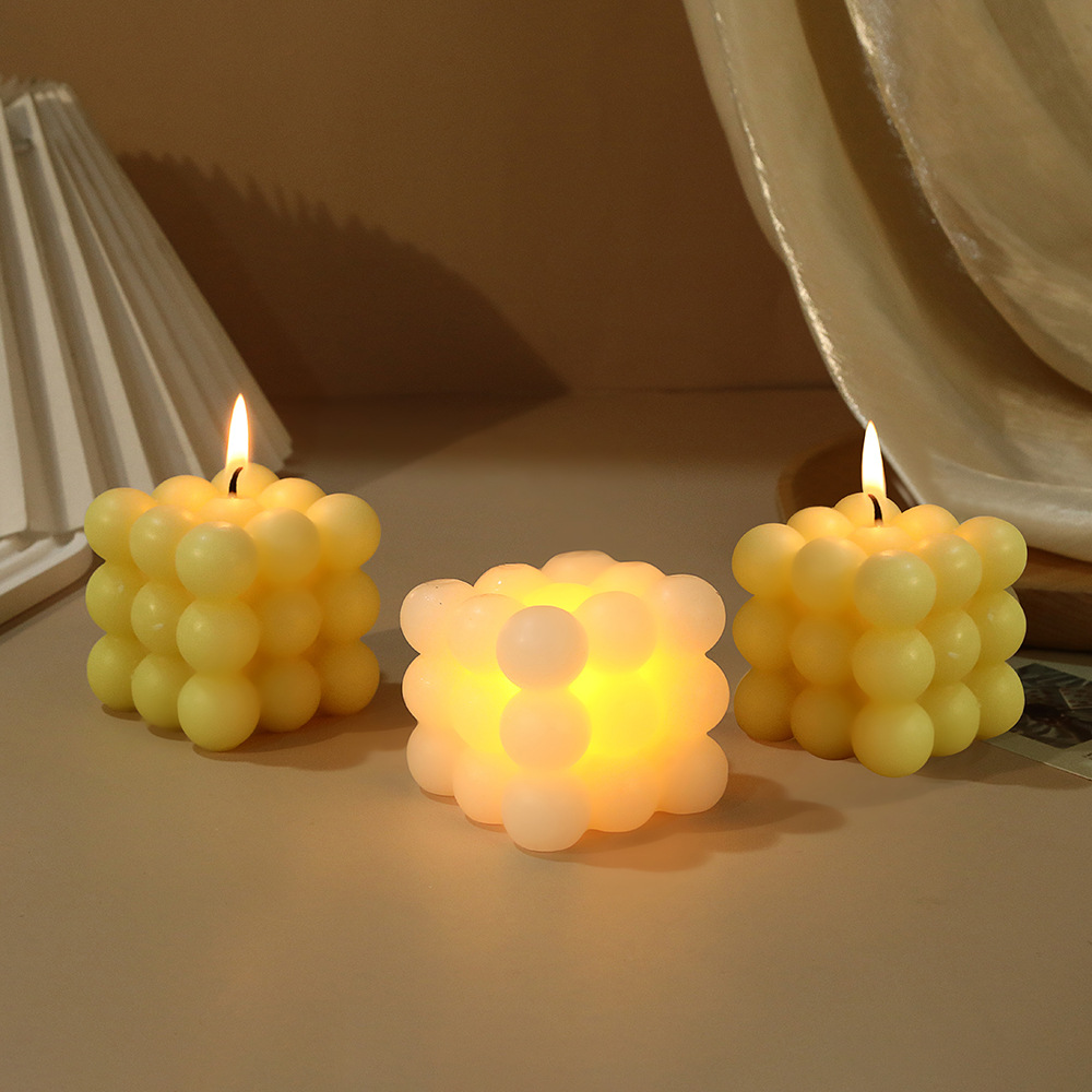 Modelado creativo colorido cubo de cigarrillos de incienso para el hogar dormitorio atmósfera sensación de fragancia adornos de cumpleaños regalos de mano brillante