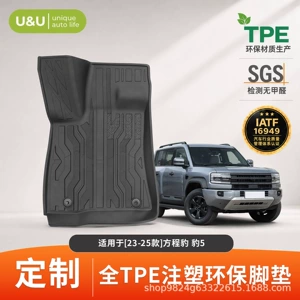 Customized Tpe Car Floor Mats, Eco-Friendly and Easy to Clean, 3D Full-Coverage Car Interior Mats Suitable for All Fang Cheng Bao Models