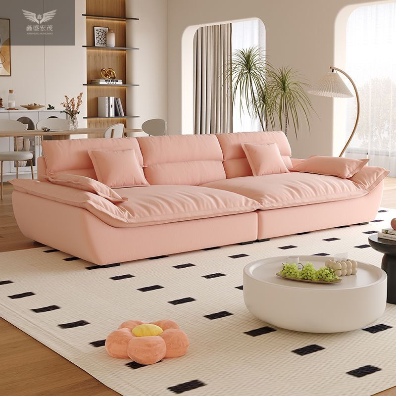 Moderno simple anti-garra de gato nube seda estilo de sala de estar tamaño de casa