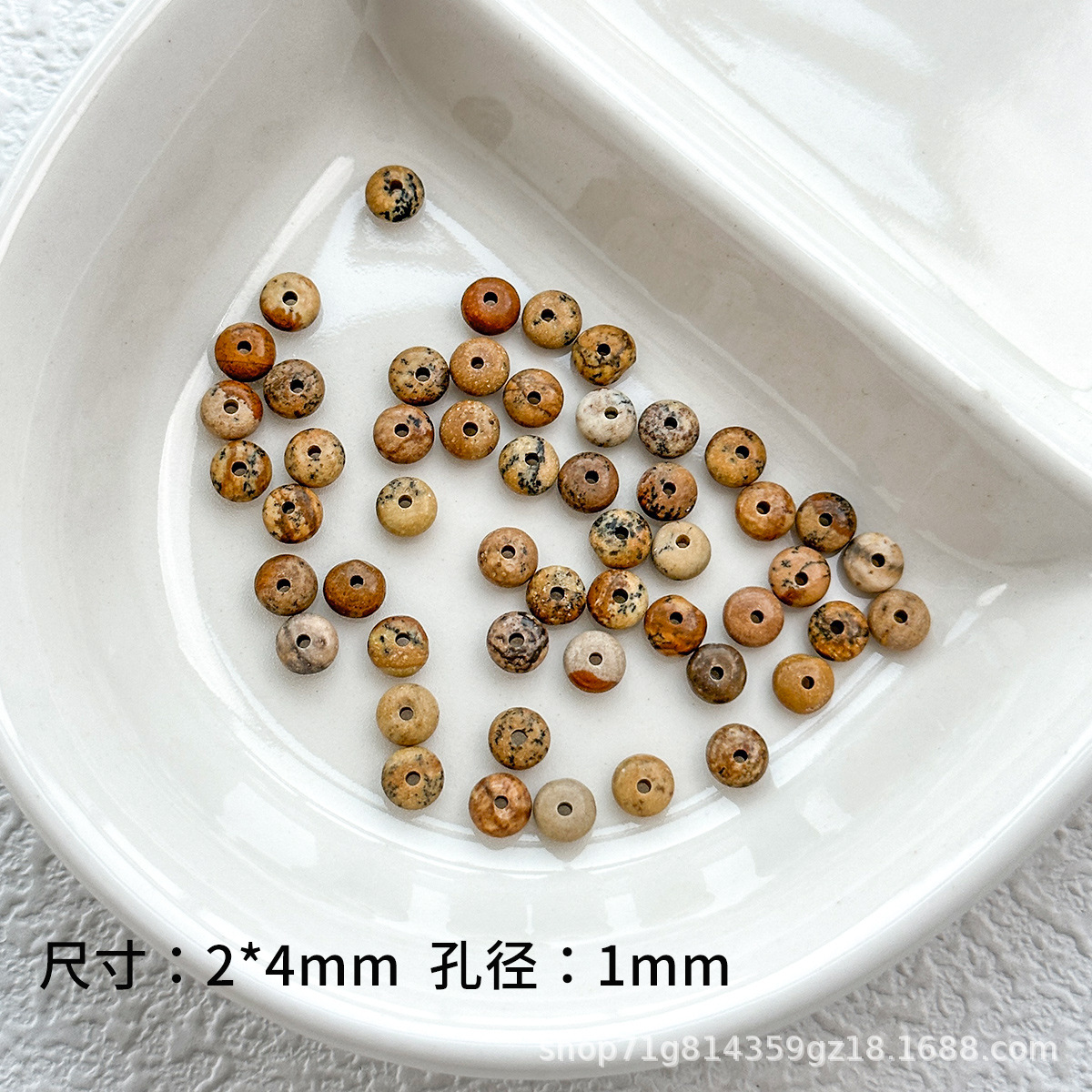 Nuevo ábaco natural chino diafragma plano perlas separadoras de perlas dispersas diy accesorios de joyería de perlas accesorios de material