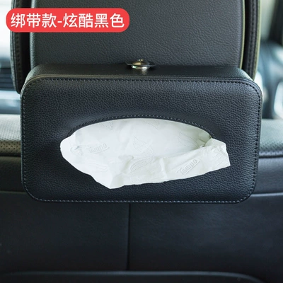 Hanging Sun Visor Hanging Sunroof: Car tissue box/set - black-strap-style