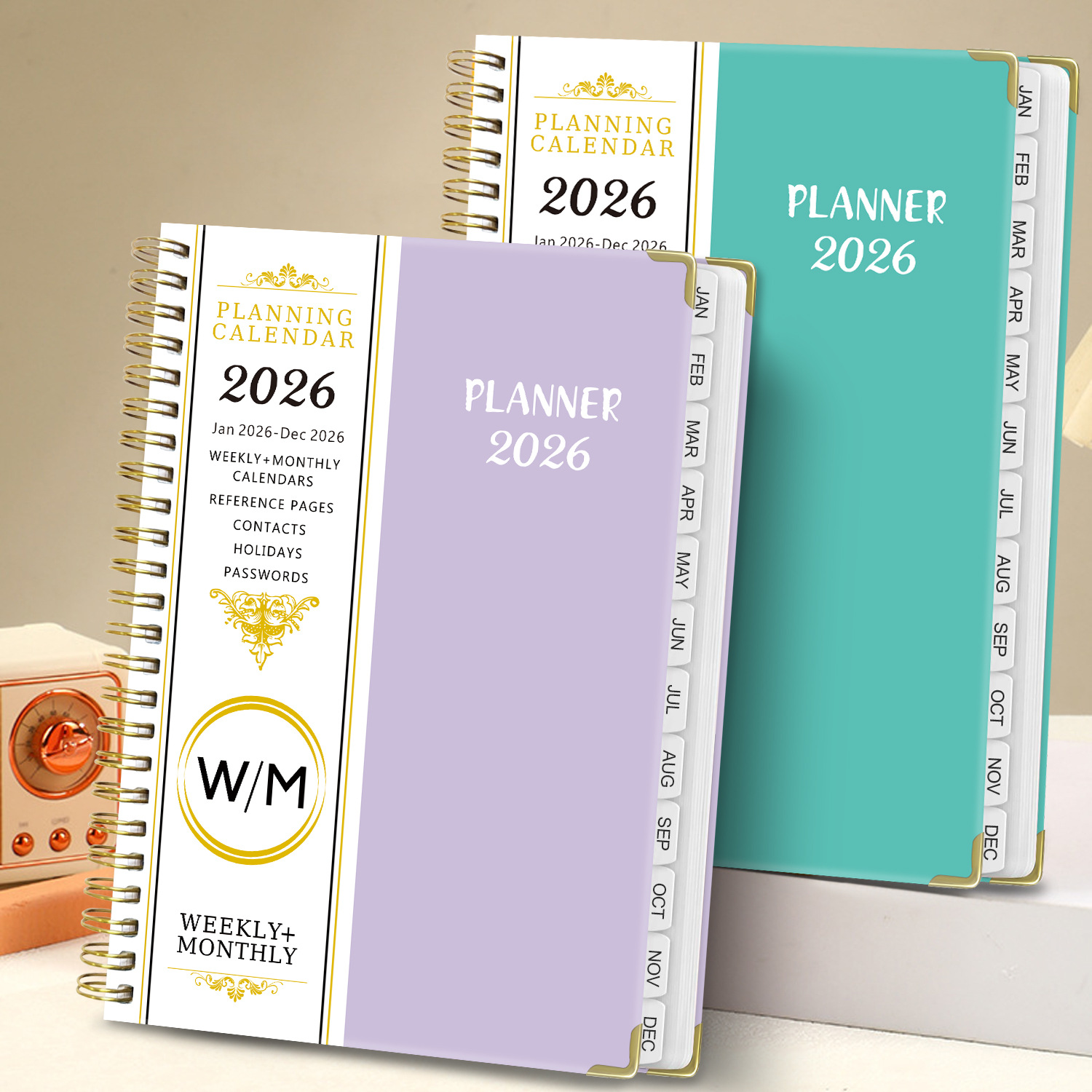 Suministro Exclusivo Transfronterizo de Cuadernos Ingleses 2026, Agenda Semanal con Espiral A5, Planificador de Trabajo, Libro de Registro de Tareas