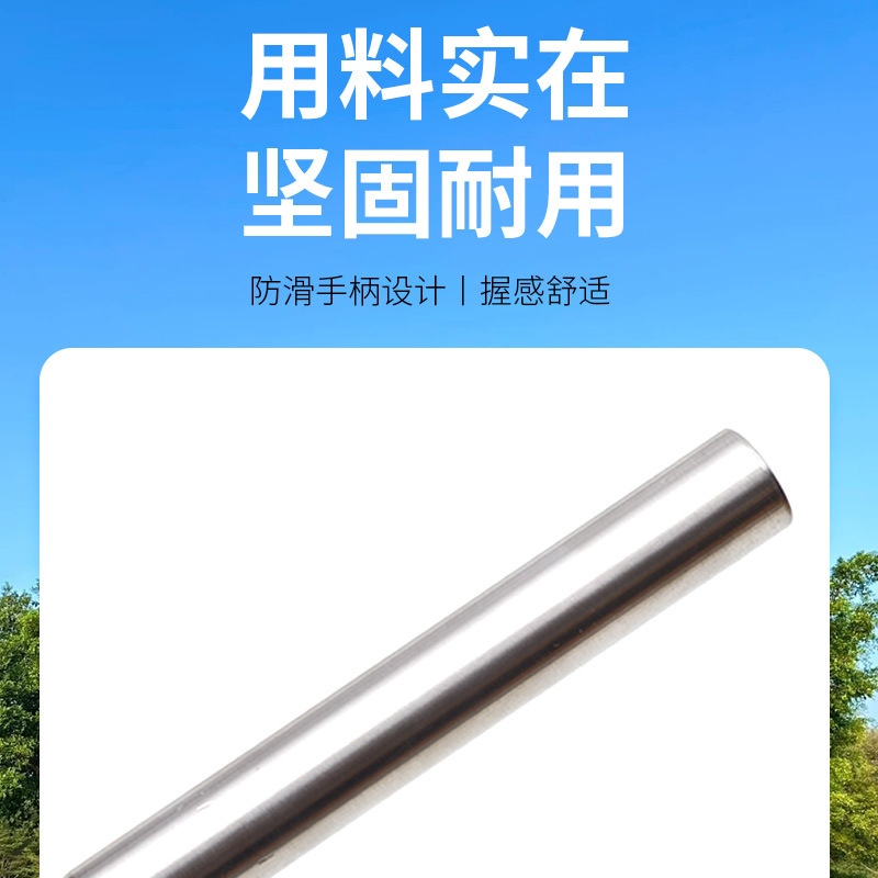 jardinería de acero inoxidable rastrillo suelo grueso herramienta de plantación de flores balcón doméstico huerto fuerte limpio maceta de flores