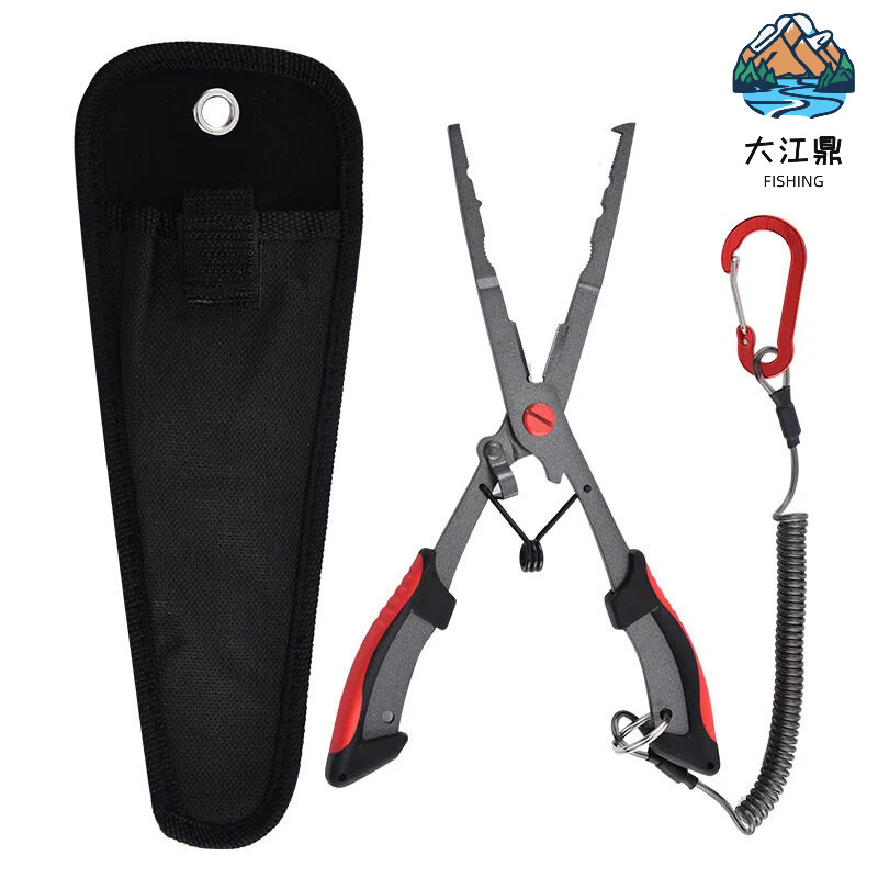 New Model of Fishing Pliers with Teflon Coating to Prevent Seawater Corrosion, Extended Eagle-Beak Design for Hook Removal and Line Cutting, Integrated Fish Control Feature