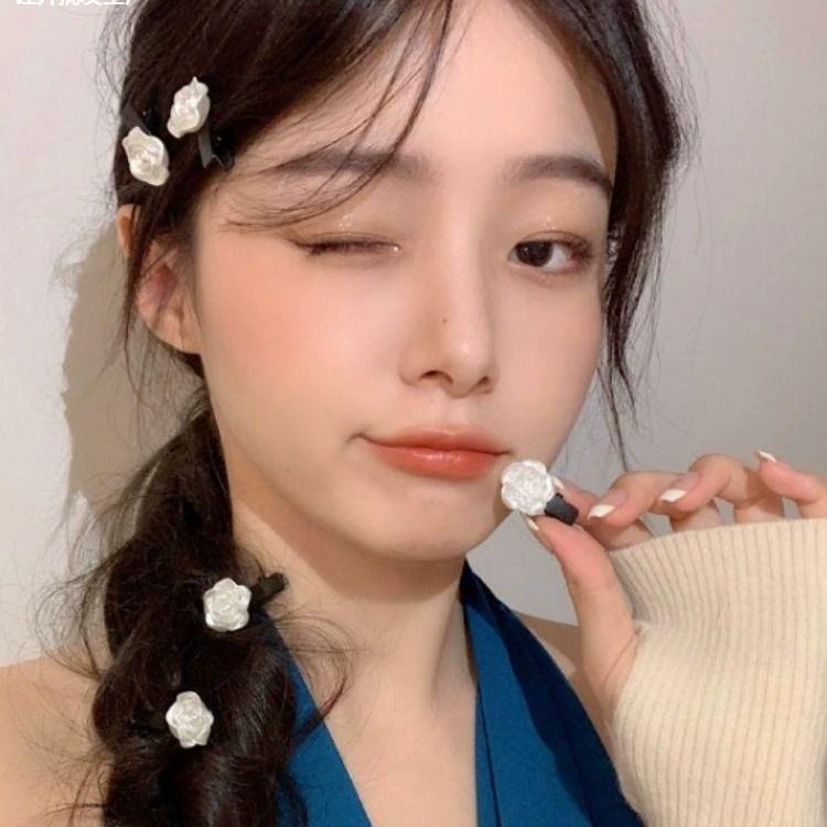 Весна и лето новая камелия с высоким лицом со сладкой заколкой для волос