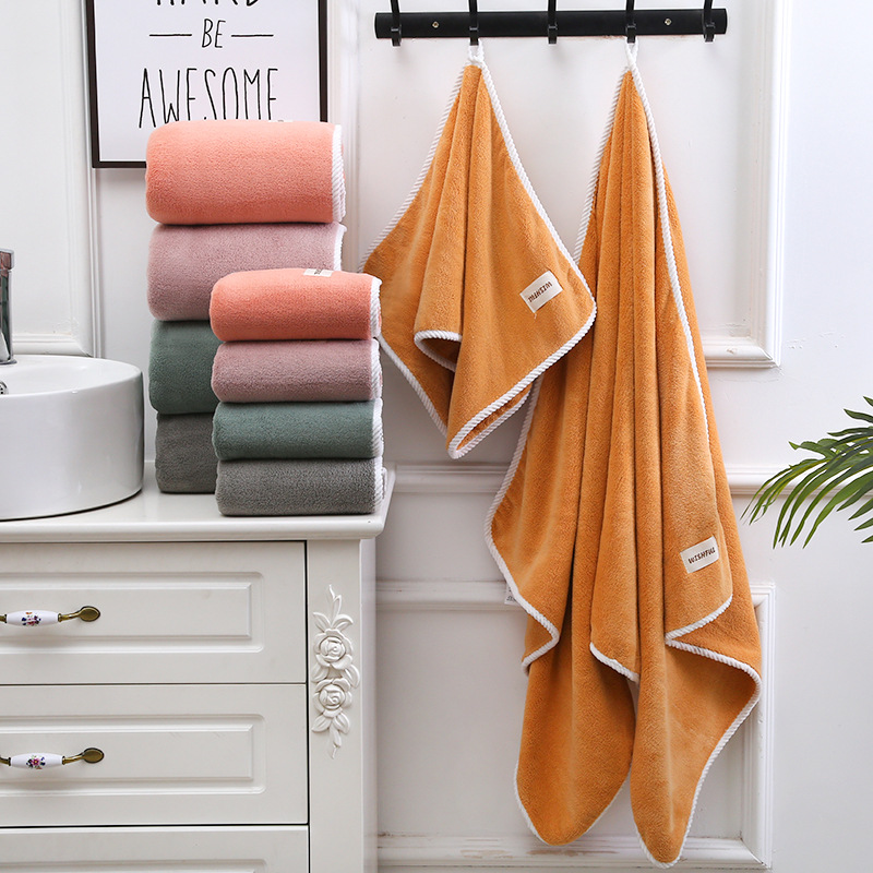 Manufacturer Supplies Soft Absorbent Towel Bath Towel Set That Is Not Easy to Shed Hair Household Adult Gift Towel