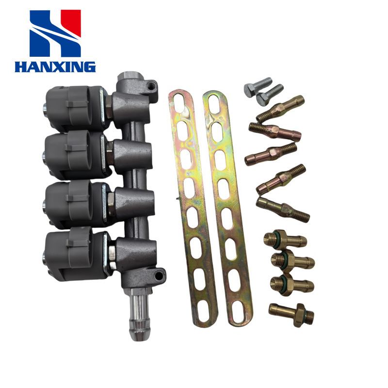 Lpg/Cng Car Oil to Gas Conversion Die-Cast Four-Cylinder Spray Rail Kit Gas Car Accessories