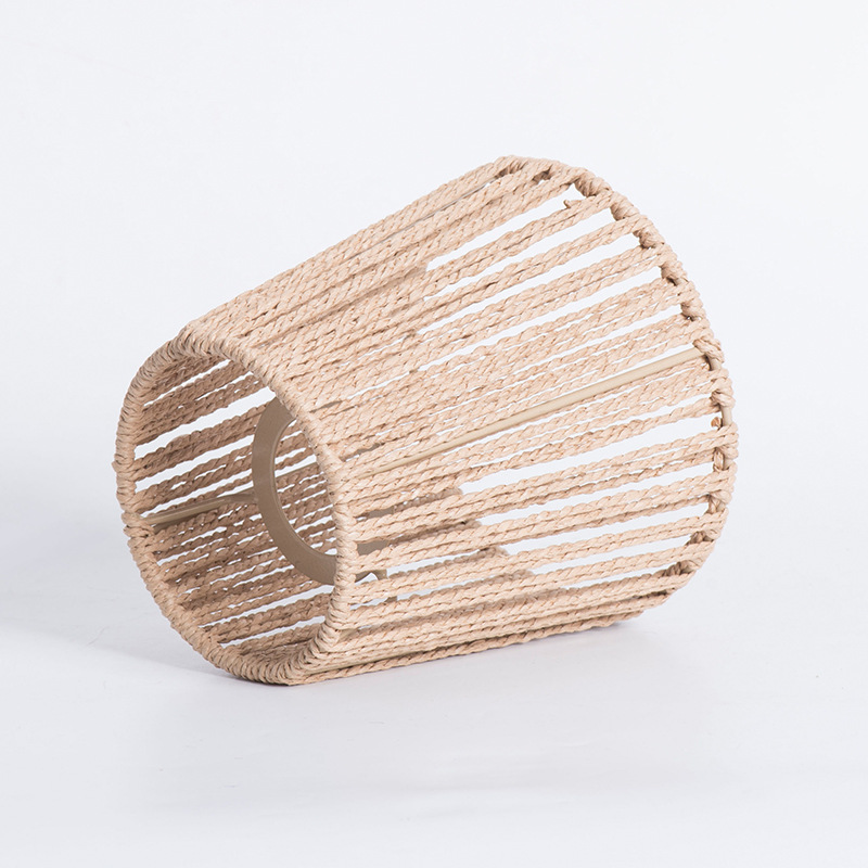 Nueva pantalla de lámpara de estilo chino, tiendas de ropa de alojamiento residencial, restaurante, sala de té, decoración de lámpara de cuerda de papel Zen creativa