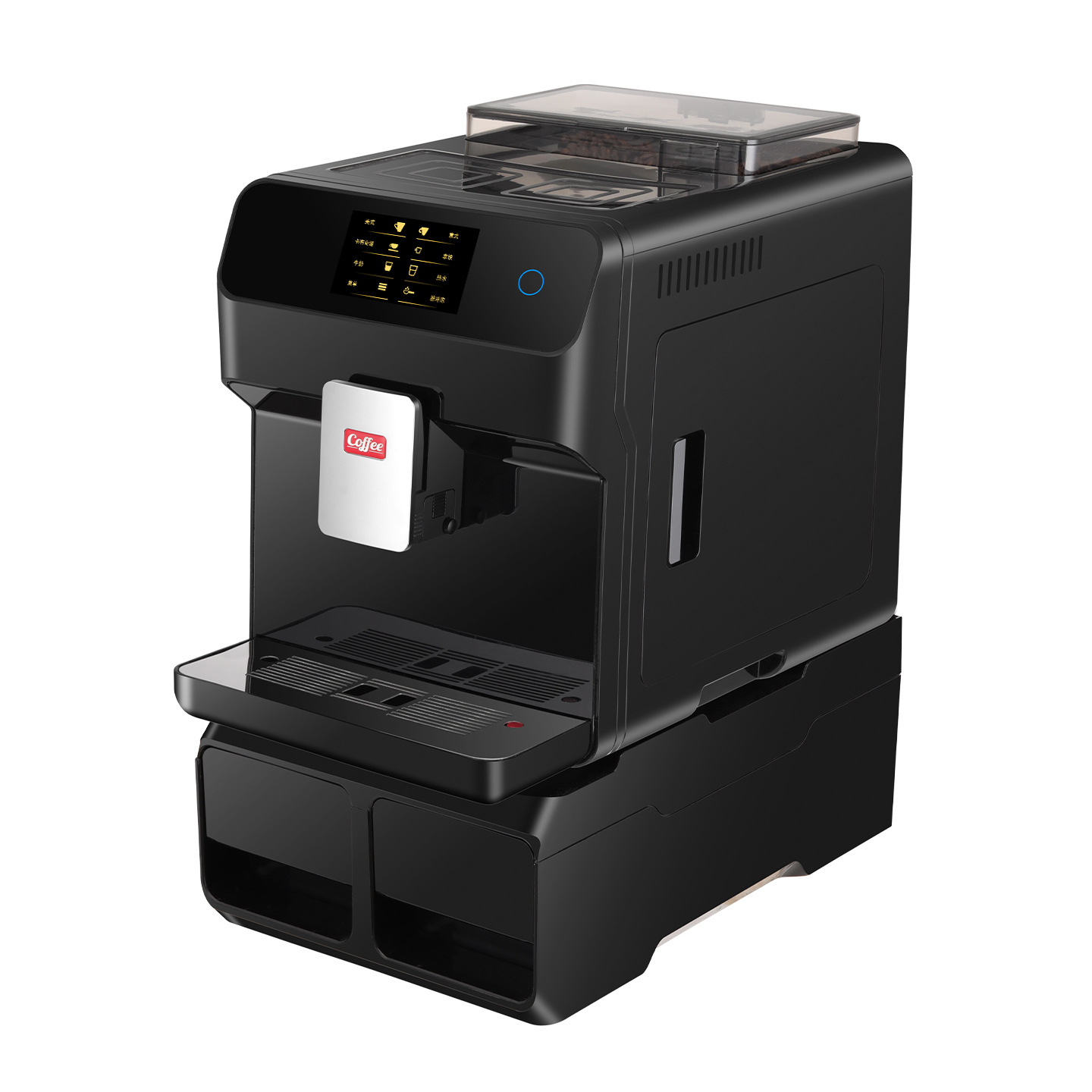 Máquina de café automática Luma A10 doméstica comercial de molienda de un botón pequeño molino de burbujas de leche italiano-americano en uno