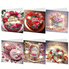 新款DIY手工钻石画周边   钻石画贺卡   圣诞生日各种风格