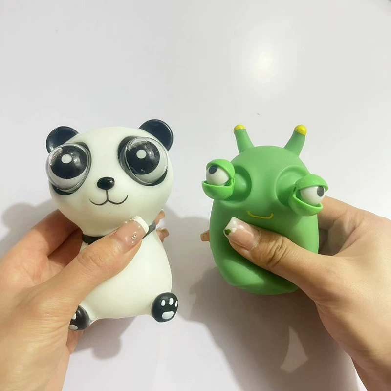 Карикатурная слизь, развлекательная игрушка-антистресс, котенок, панда