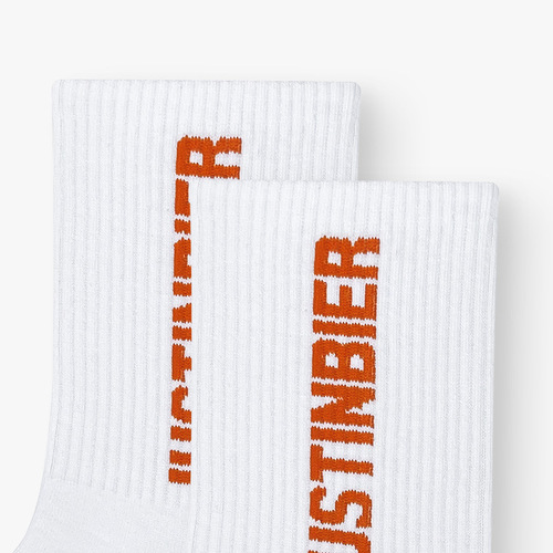 Trendy brand INS Harajuku-style sports towel-bottom vintage-style mid-calf cotton socks — trendy long skateboard socks for men and women