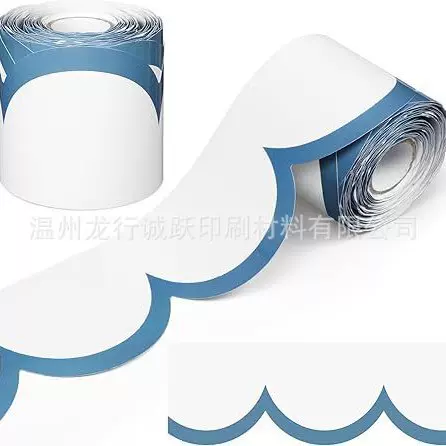 公告板边框弧形边框装饰 教室卷轴公告板边装饰返校装饰学校黑版