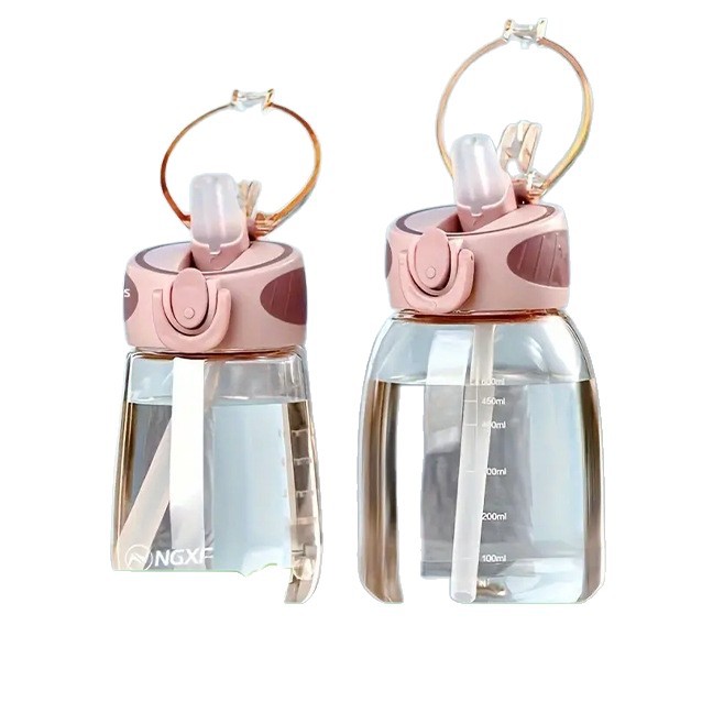 Comercio exterior transfronterizo nueva taza de pajita de plástico estilo caliente de Amazon verano estudiante estudiante taza de vientre de plástico fábrica cabello liso