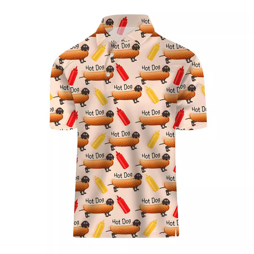 Men's Golf Shirt, Fun Hawaiian Golf Polo Shirt Gift, Quick-Drying Fit